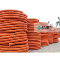 ỐNG NHỰA XOẮN HDPE SAN TO TẠI KHU KINH TẾ ĐÌNH VŨ - CÁT HẢI - HẢI PHÒNG
